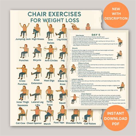 Free Printable Chair Workout
