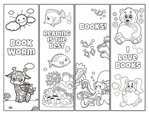 Free Printable Childrens Bookmarks