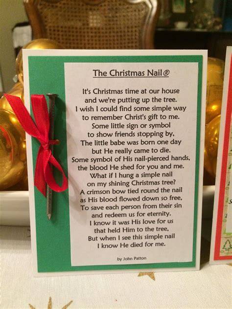 Free Printable Christmas Nail Poem