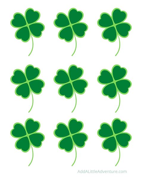 Free Printable Clovers