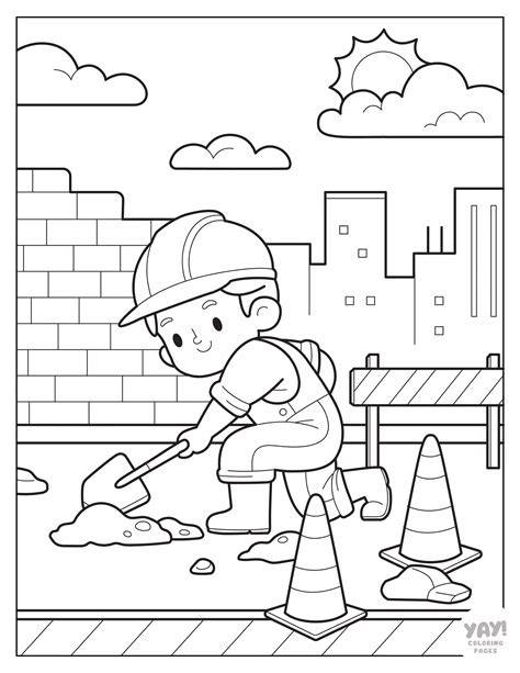 Free Printable Coloring Pages For Kids Preschool Construction
