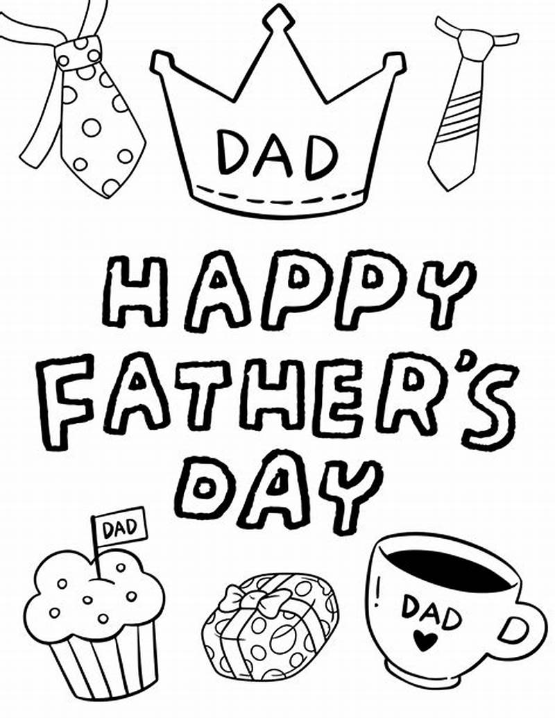 Free Printable Coloring Sheets For Father  39