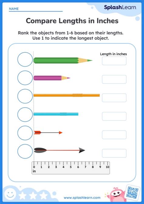 Free Printable Compare And Measure Length 2nd Grade Worksheet
