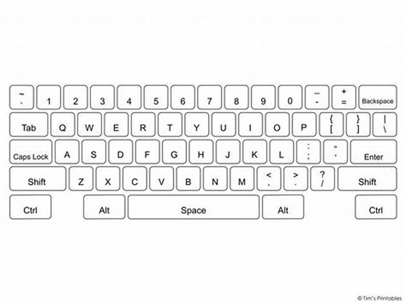 Free Printable Computer Keyboard Templates