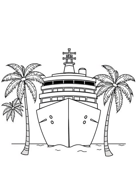Free Printable Cruise Ship Coloring Pages