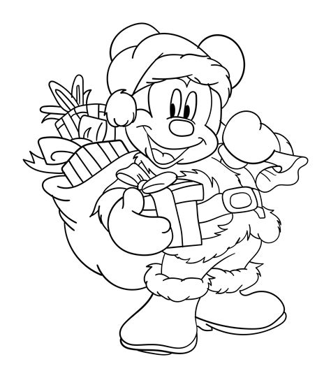 Free Printable Disney Christmas Coloring Pages