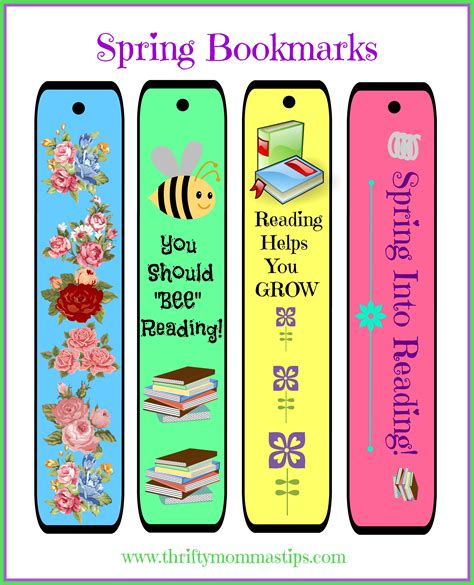 Free Printable Diy Bookmarks