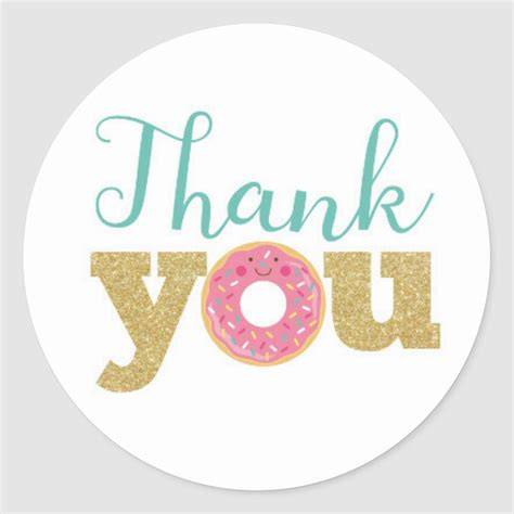 Free Printable Donut Thank You
