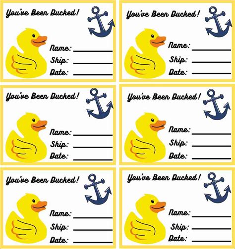 Free Printable Duck Tags