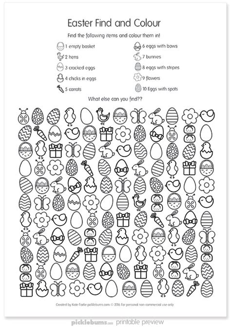 Free Printable Easter Activity Pages