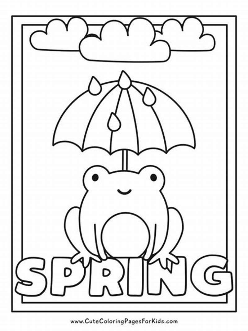 Free Printable Easy Spring Coloring Pages