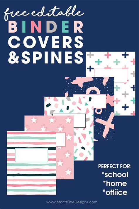 Free Printable Editable Binder Covers