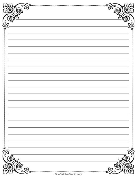 Free Printable Fancy Lined Paper