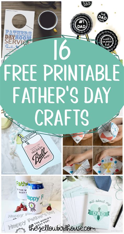 Free Printable Father's Day Crafts