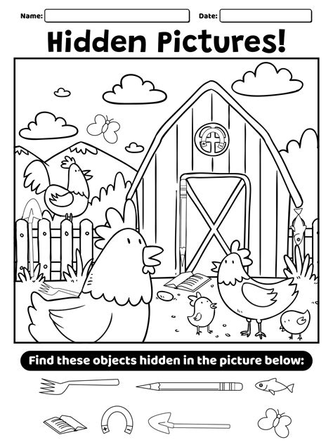 Free Printable Find The Hidden Pictures