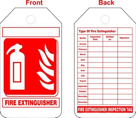 Free Printable Fire Extinguisher Tags