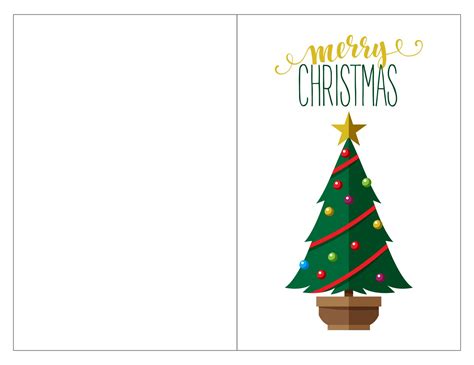 Free Printable Foldable Christmas Cards