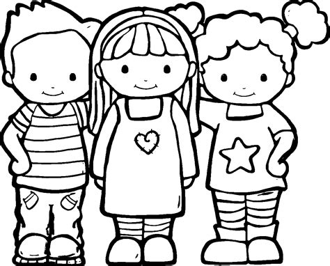 Free Printable Friendship Coloring Pages