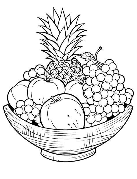 Free Printable Fruit Coloring Pages