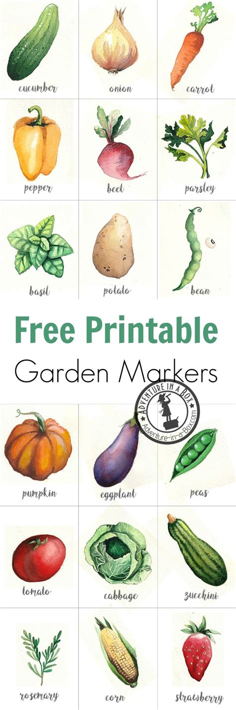 Free Printable Garden Tags