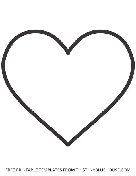 Free Printable Heart Template