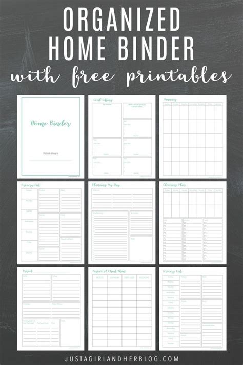 Free Printable Household Binder
