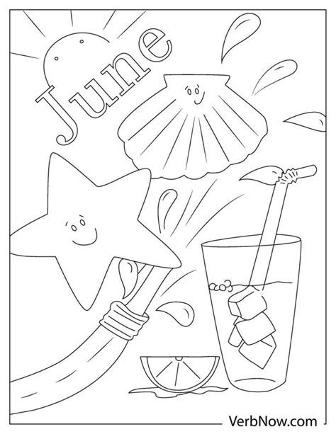 Free Printable June Coloring Pages