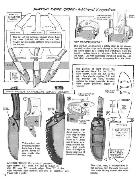 Free Printable Leather Knife Sheath Patterns