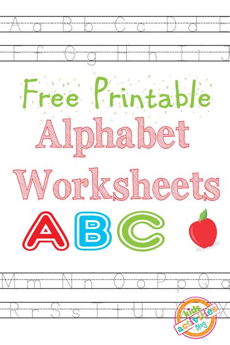 Free Printable Letter Worksheets