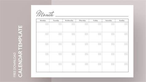 Free Printable Monthly Calendar With Google Events Imported