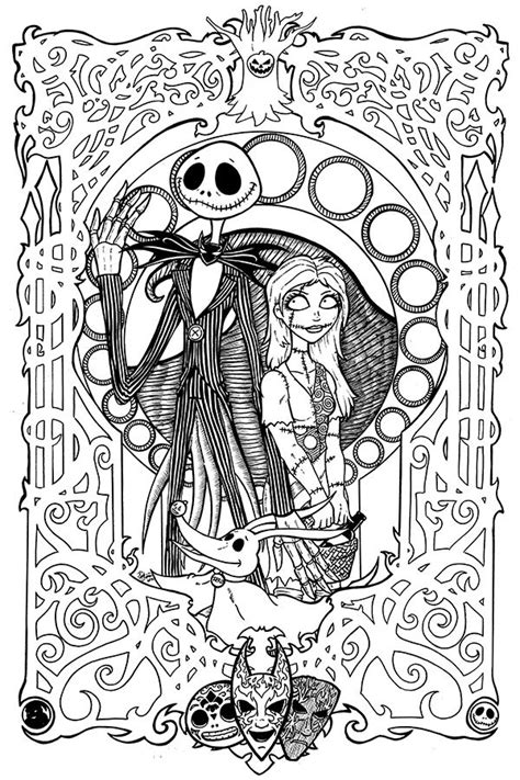 Free Printable Nightmare Before Christmas Coloring Sheets