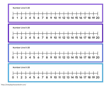 Free Printable Number Line