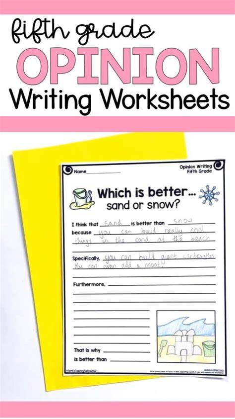 Free Printable Opinion Stories For Fifth Graders Based Ohio Test