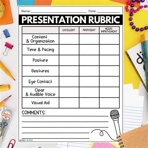 Free Printable Oral Presentation Checklist For Elementary Students