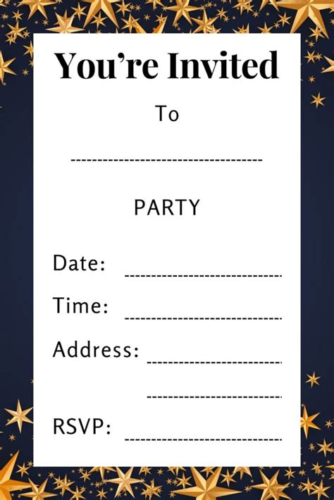 Free Printable Party Invitation Templates