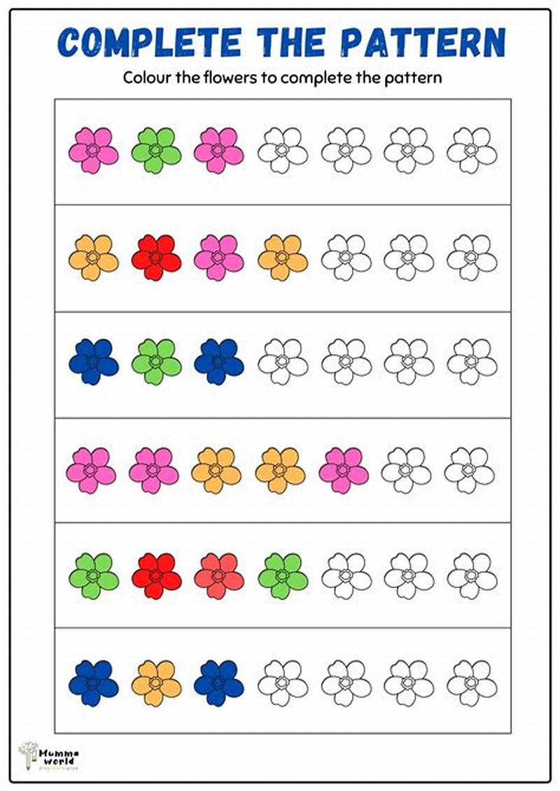 Free Printable Pattern Worksheets