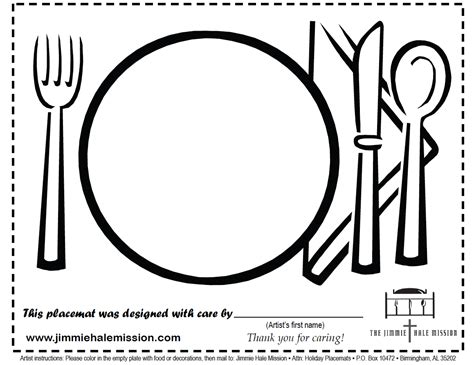 Free Printable Placemat Template