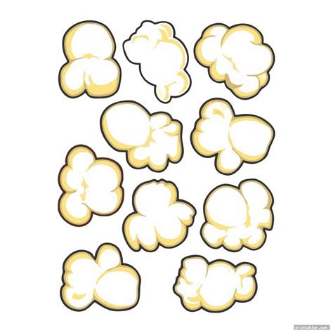 Free Printable Popcorn Images