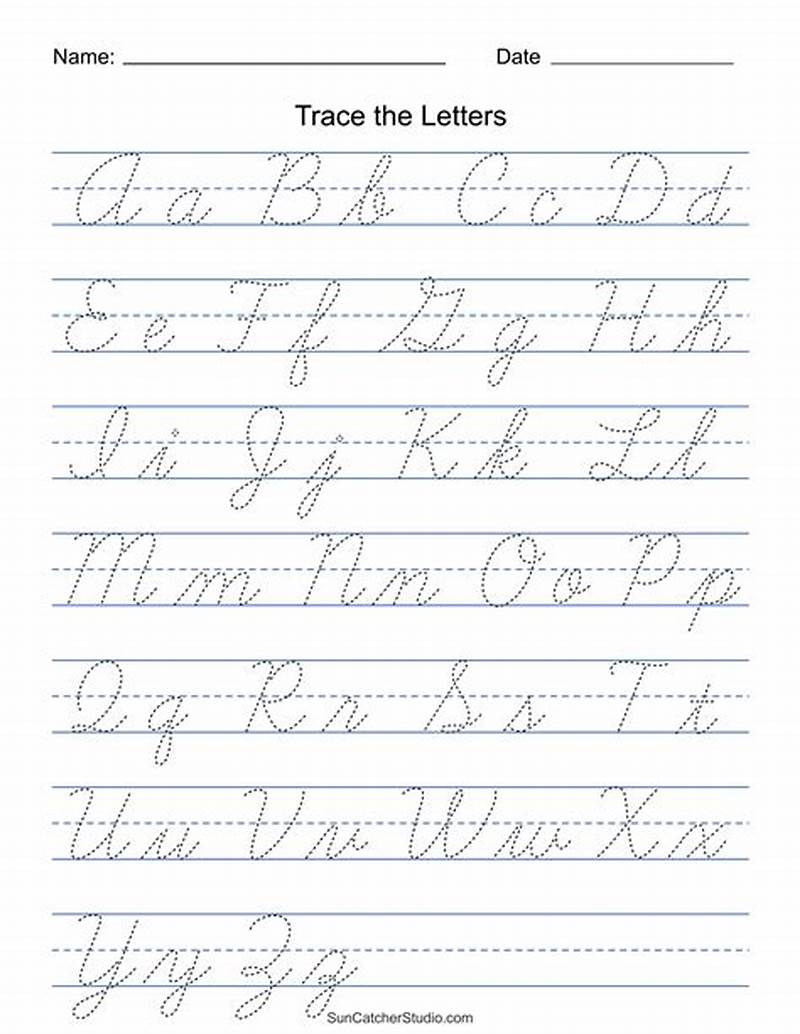 Free Printable Printable Cursive Writing Practice Sheets