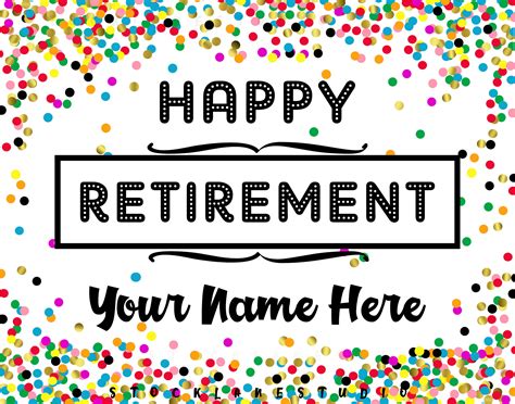 Free Printable Retirement Signs