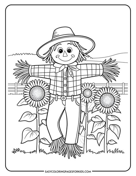Free Printable Scarecrow Coloring Sheets