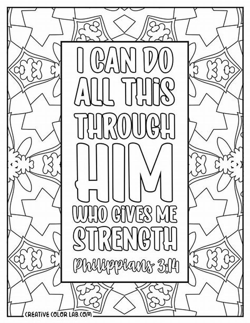 Free Printable Scripture Coloring Pages