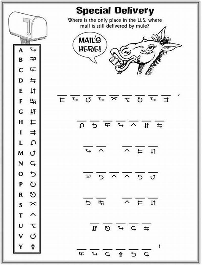 Free Printable Secret Code Worksheets