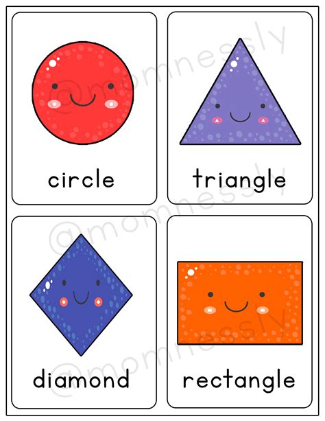 Free Printable Shape Flashcards