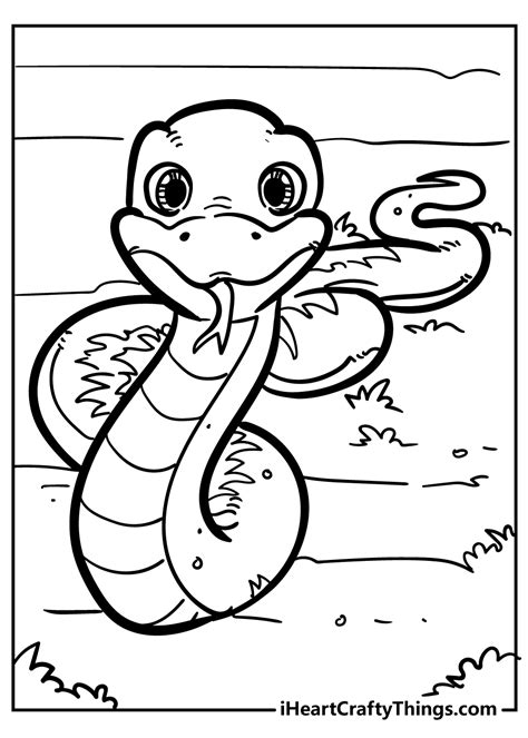 Free Printable Snake Coloring Pages