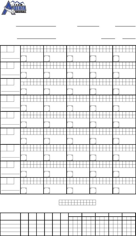 Free Printable Softball Pitching Charts