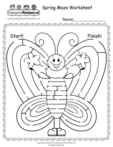 Free Printable Spring Activity Sheets