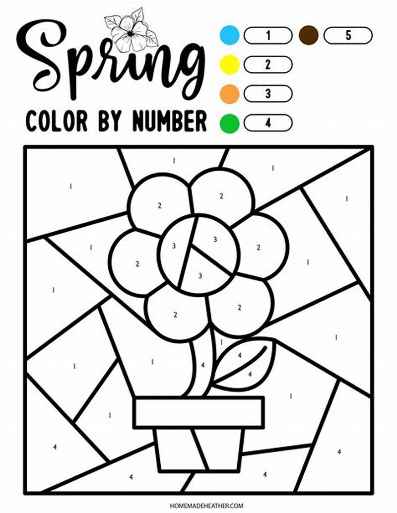 Free Printable Spring Color By Number Pages