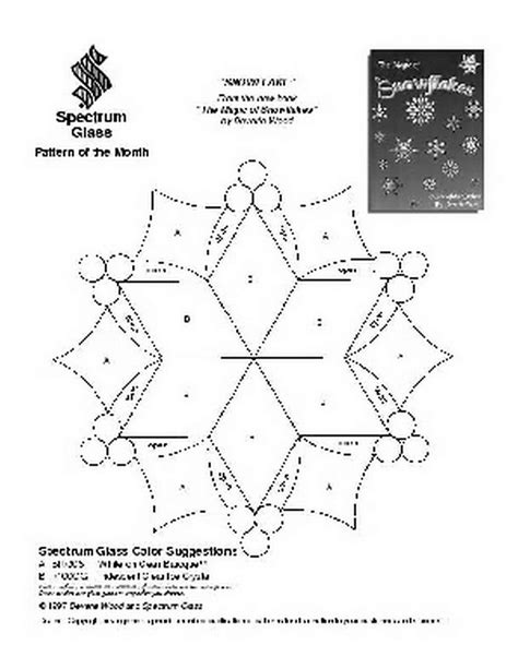 Free Printable Stained Glass Snowflake Patterns