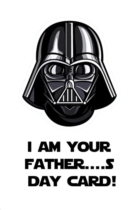 Free Printable Star Wars Father's Day Card